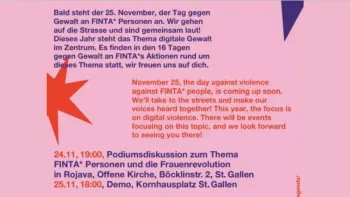 16 Tage gegen Gewalt an Frauen