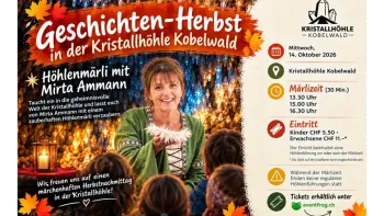 Geschichten Herbst in der Kristallhöhle Kobelwald